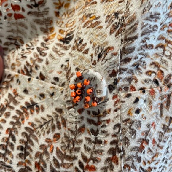 Brown and Cream Exquise Anthropologie Maxi Dress Size XL - Picture 6 of 8